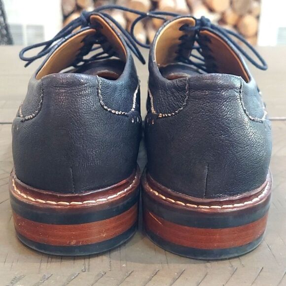 Cole Haan C24112 Warren Wingtip Oxfords Shoes Black Leather‎ Size 10.5M - Picture 4 of 9